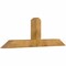 Ekena Millwork Portland Rough Sawn Timber Gable Bracket, Western Red Cedar, 72"W x 24"H x 6"D x 6"F, 8/12 Pitch GBW072X24X0606POR00RWR - alternate 4